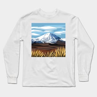 Mount Ruapehu Long Sleeve T-Shirt